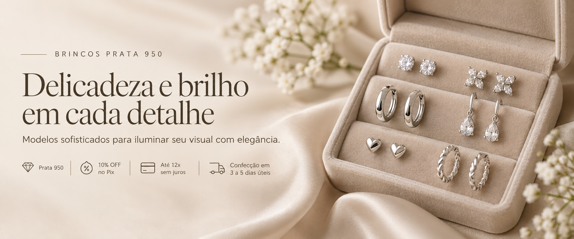 Brincos em Prata 950 — Marjouxs