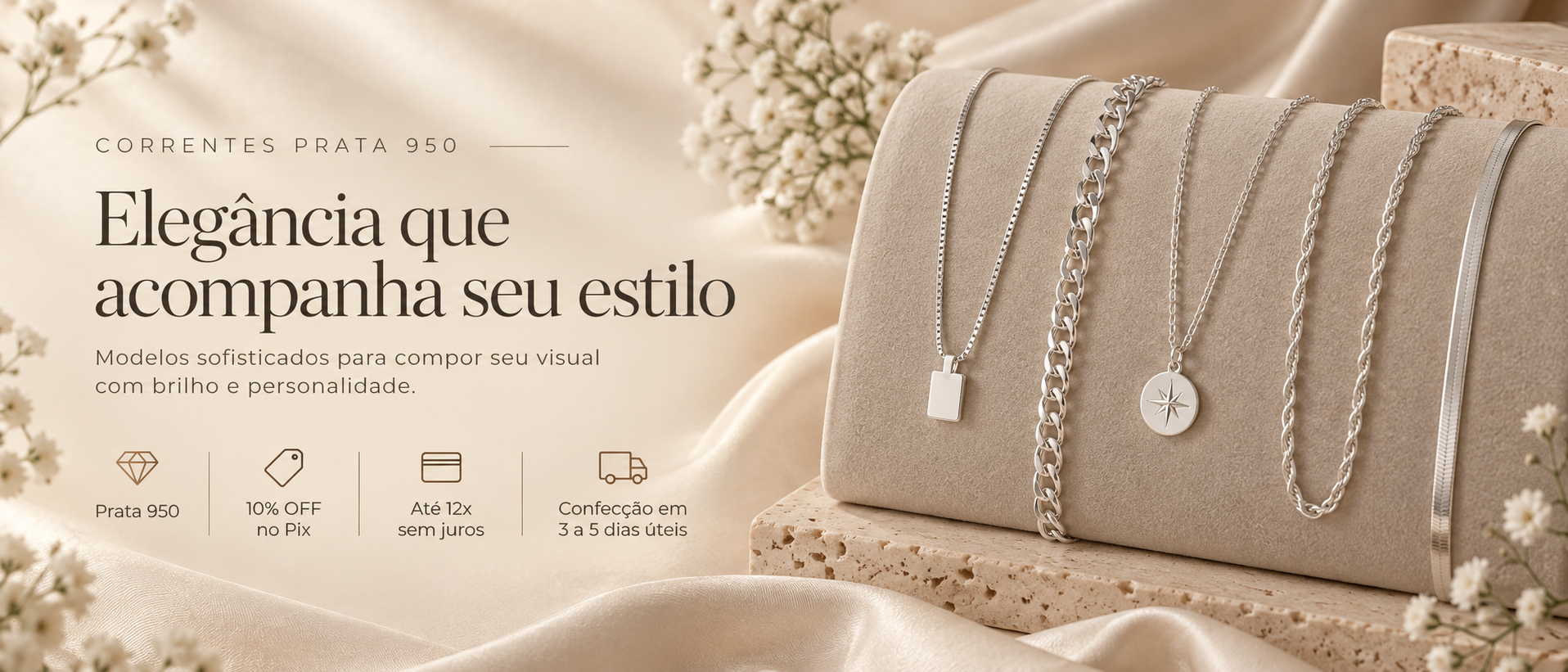 Correntes em Prata 950 — Marjouxs