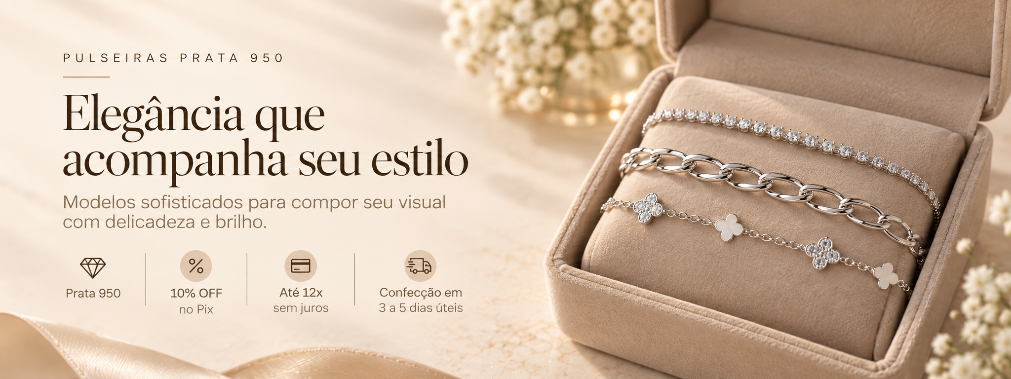 Pulseiras em Prata 950 — Marjouxs