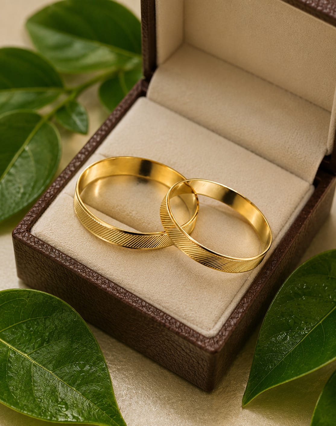 Aliança Ouro 18k Quadrado Trabalhado 3mm