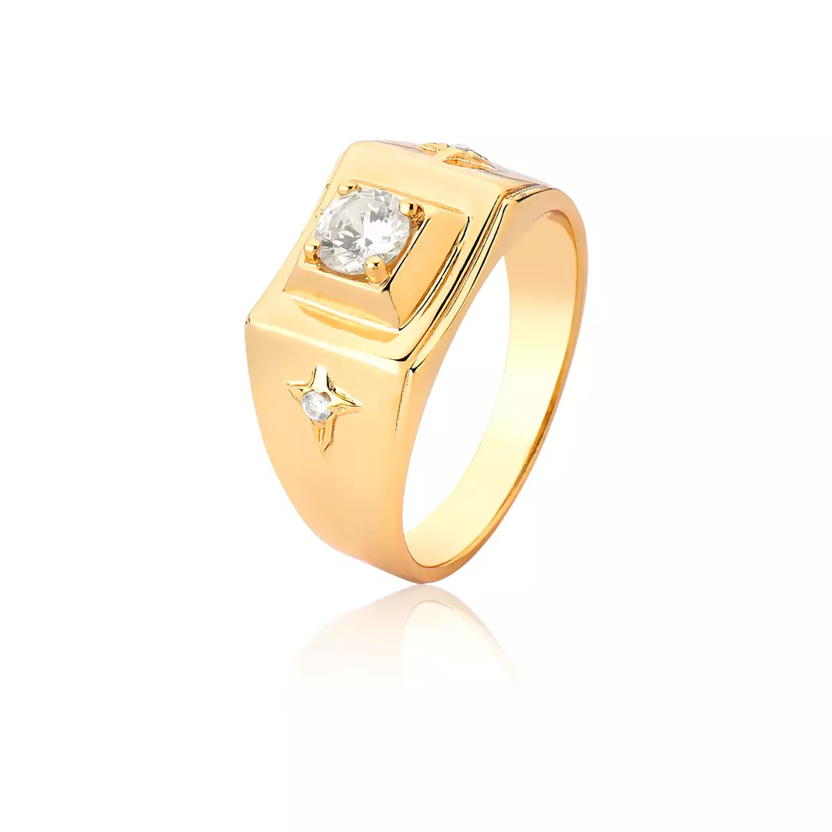 Anel Ouro 18k com Diamantes