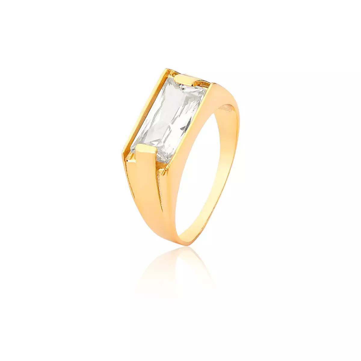 Anel Ouro 18k com Zircônia