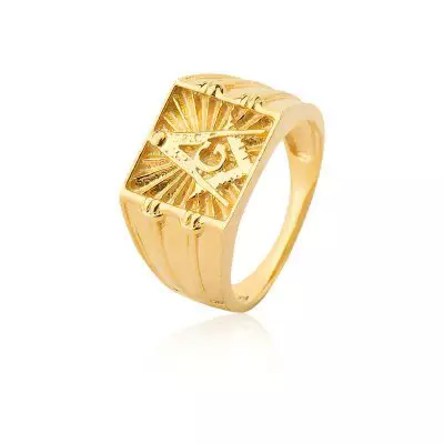 Anel Ouro 18k Maconaria