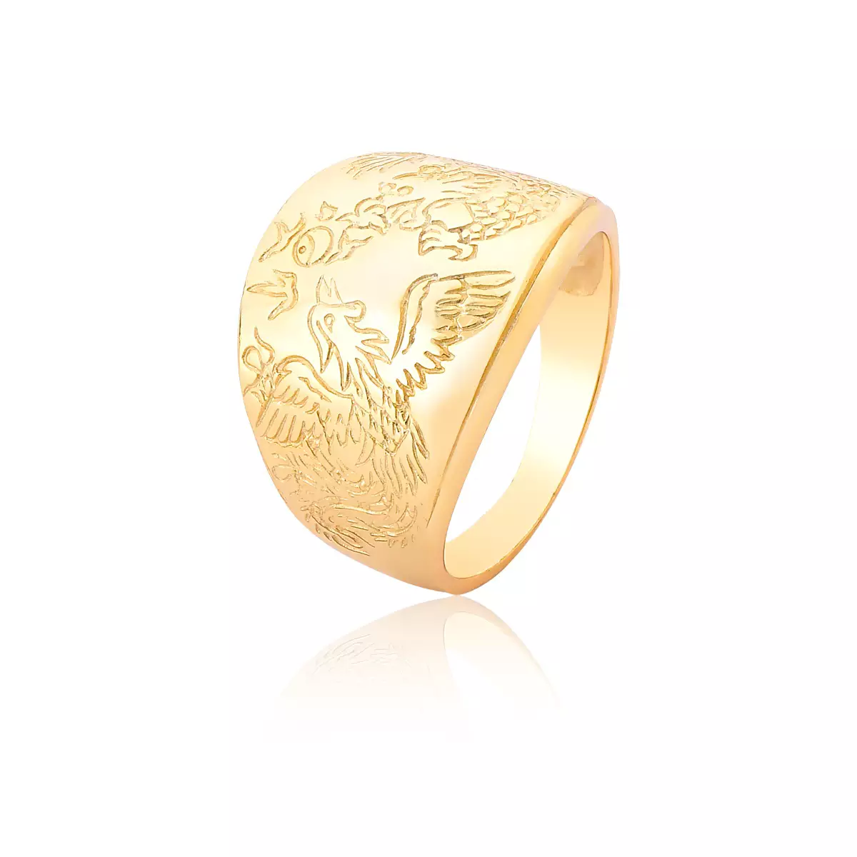 Anel Ouro 18k Trabalhado
