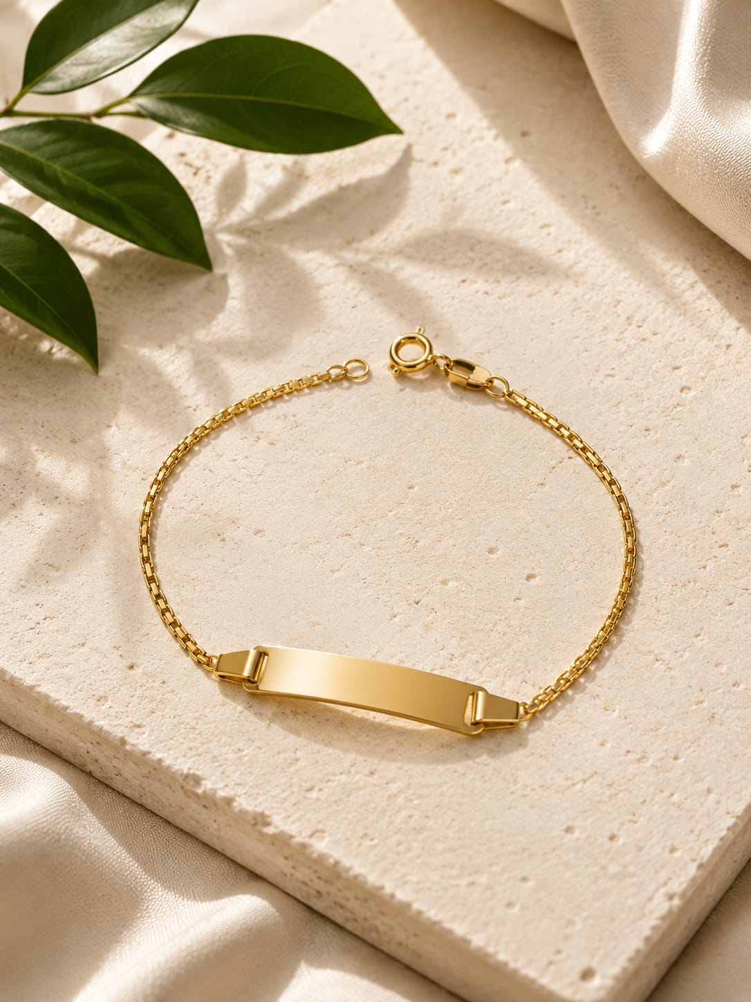Pulseira Infantil Ouro 18k Chapinha